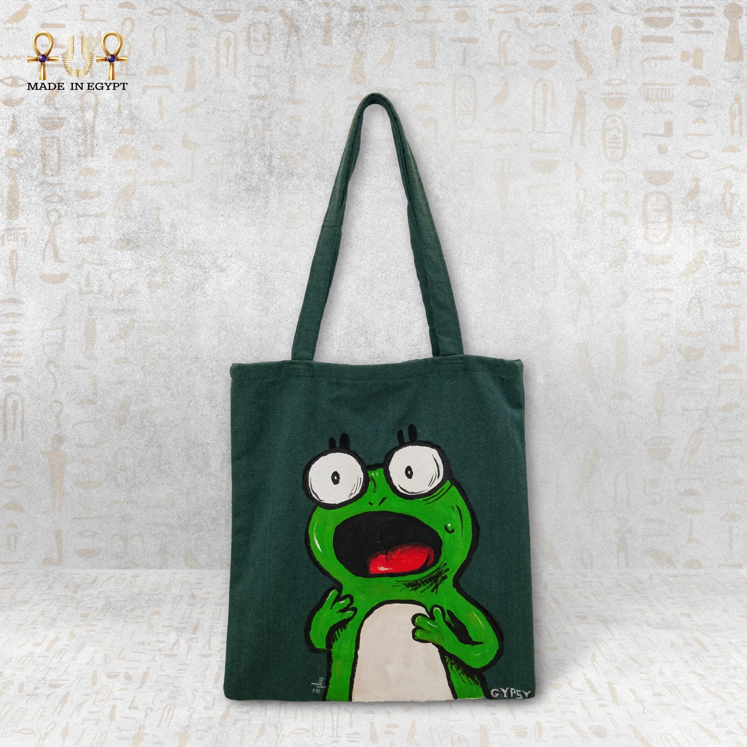 Surprised Frog Tote Bag