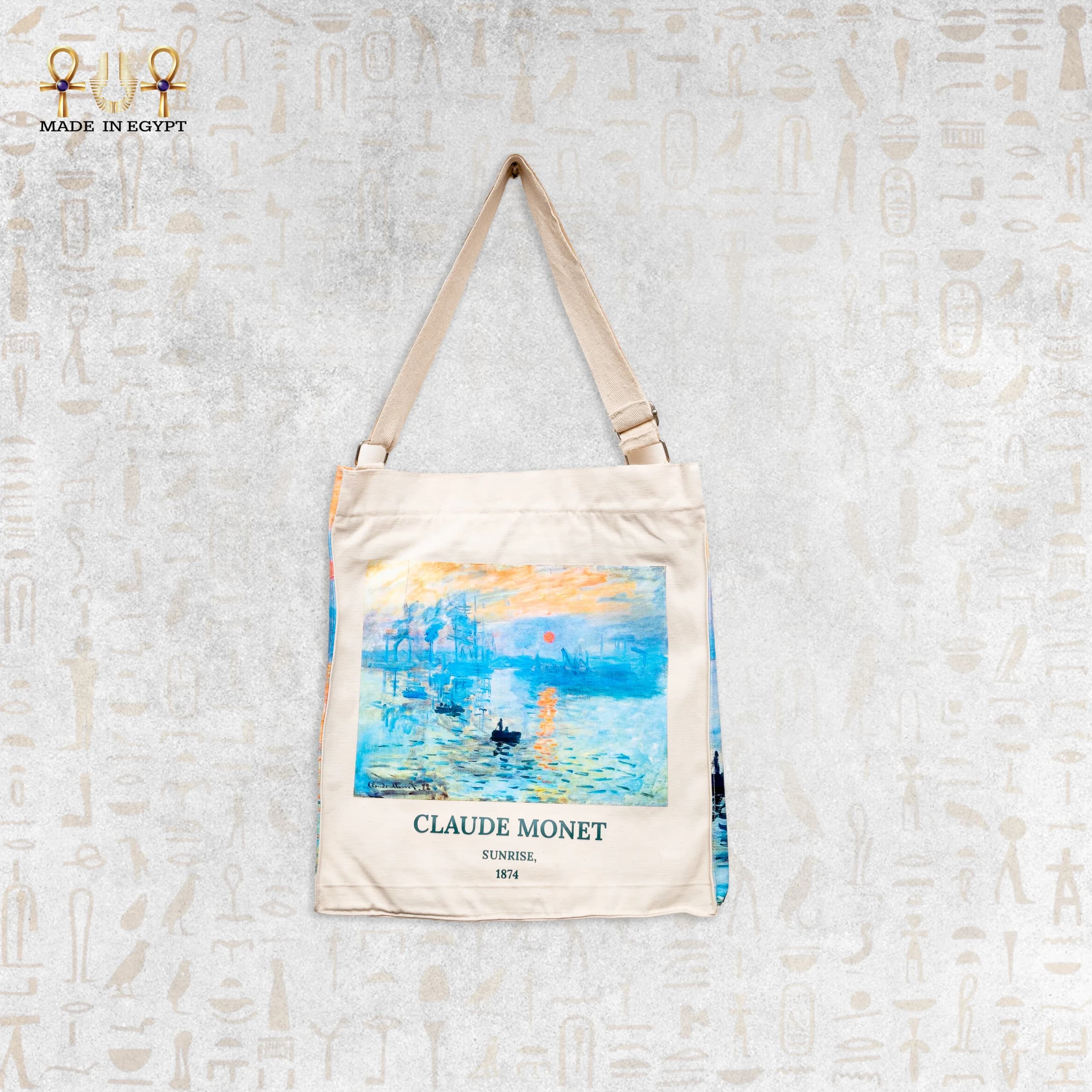 Claude Monet Sunrise Canvas Tote – 500 g